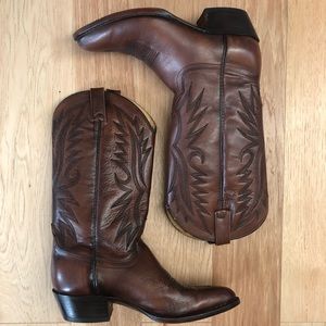 Men’s Brown Cowboy Boots (Made in USA)